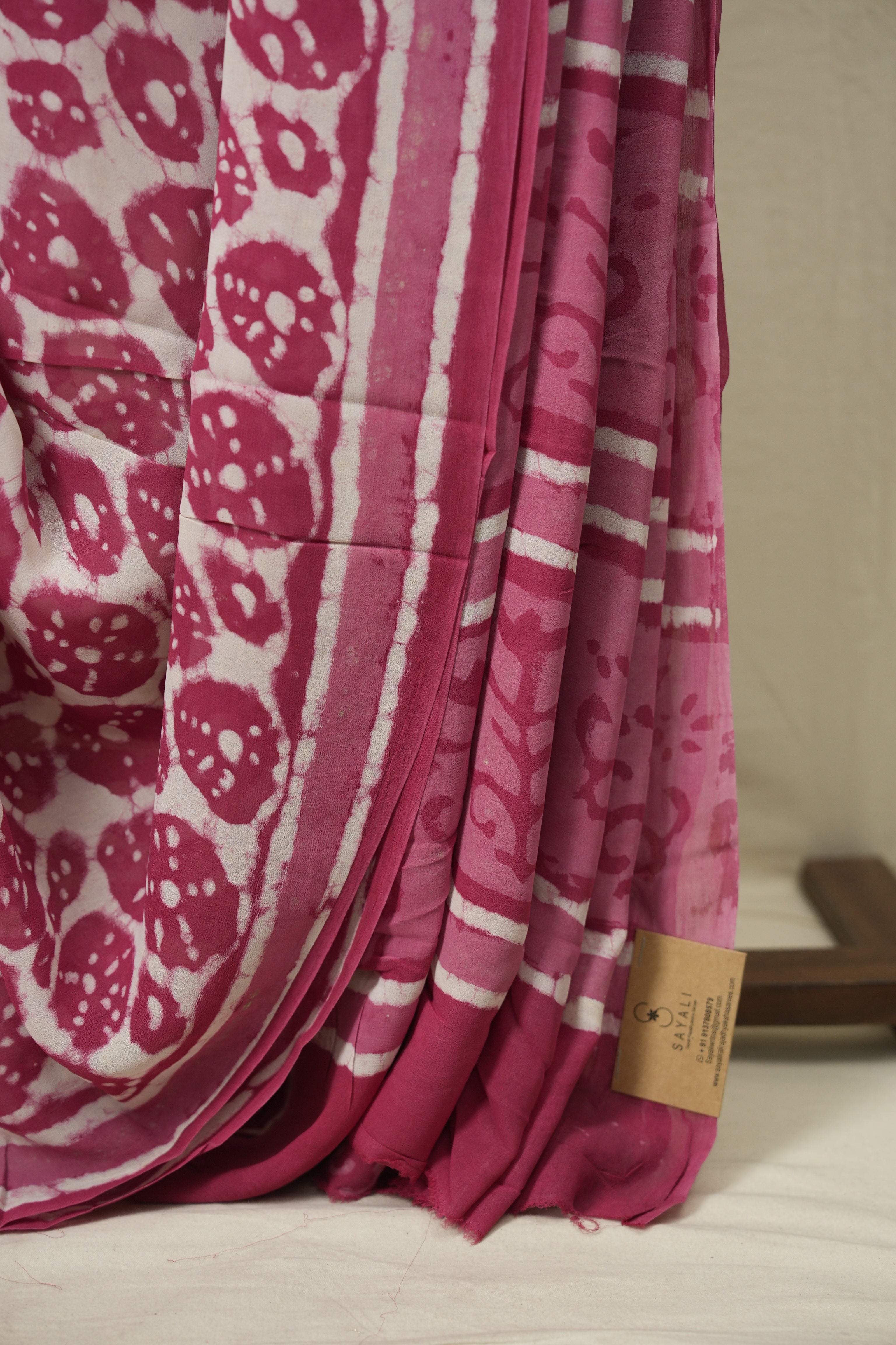 Pink HBP Georgette Saree - SRPHGS69
