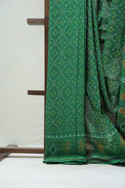 Green Rajkot Patola Cotton Saree - SRGRPCS05