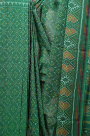 Green Rajkot Patola Cotton Saree - SRGRPCS05