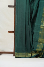 Green Cotton Paithani Saree - SRGCPS502