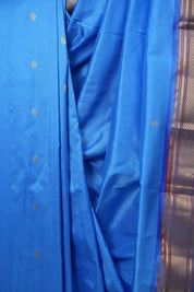 Blue Silk Paithani Saree - SRBSPS799