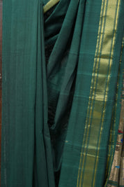 Green Cotton Paithani Saree - SRGCPS502