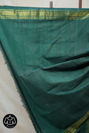Green Cotton Paithani Saree - SRGCPS502