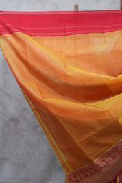 Two Tone Orange Chanderi Silk Saree - SRTTOCSS249