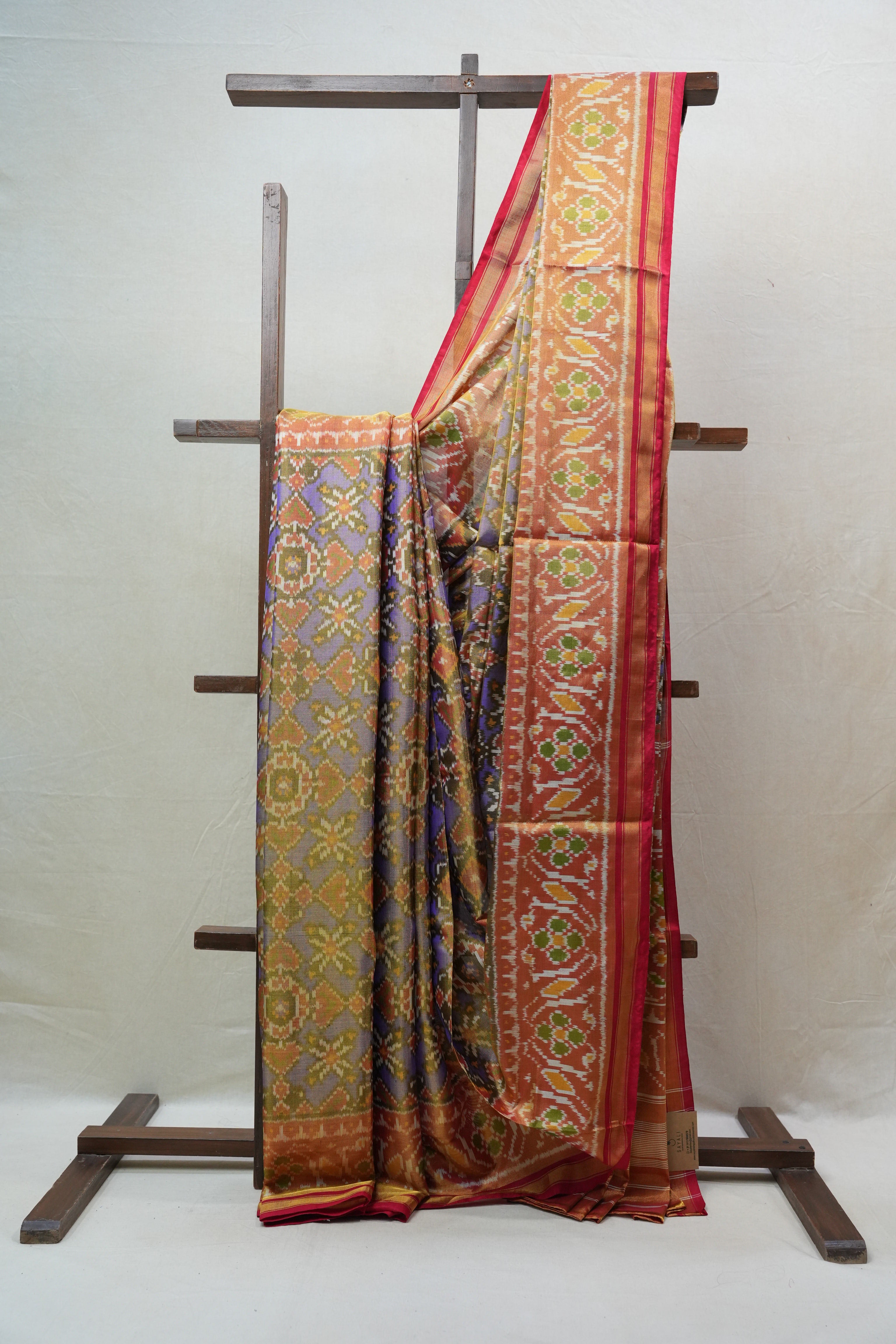 Blue Rajkot Patola Silk Saree - SRBRPSS430