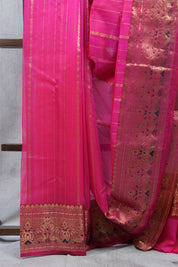 Rani Pink Chanderi Silk Saree - SRRPCSS250