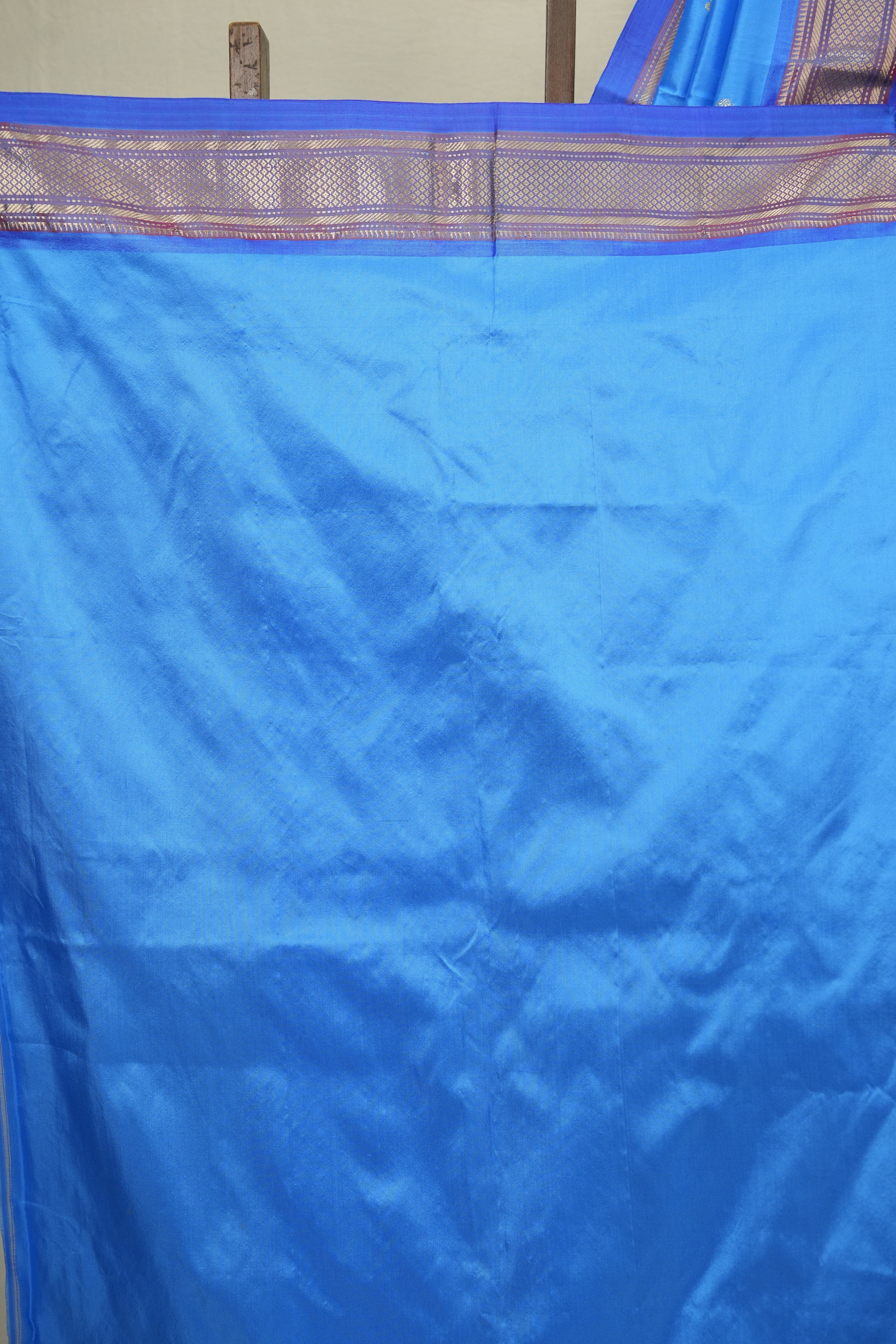 Blue Silk Paithani Saree - SRBSPS799
