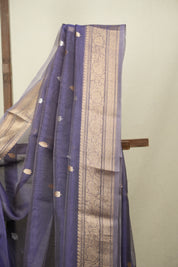 Lavender Tissue Banarasi Silk Saree - SRLTBSS96