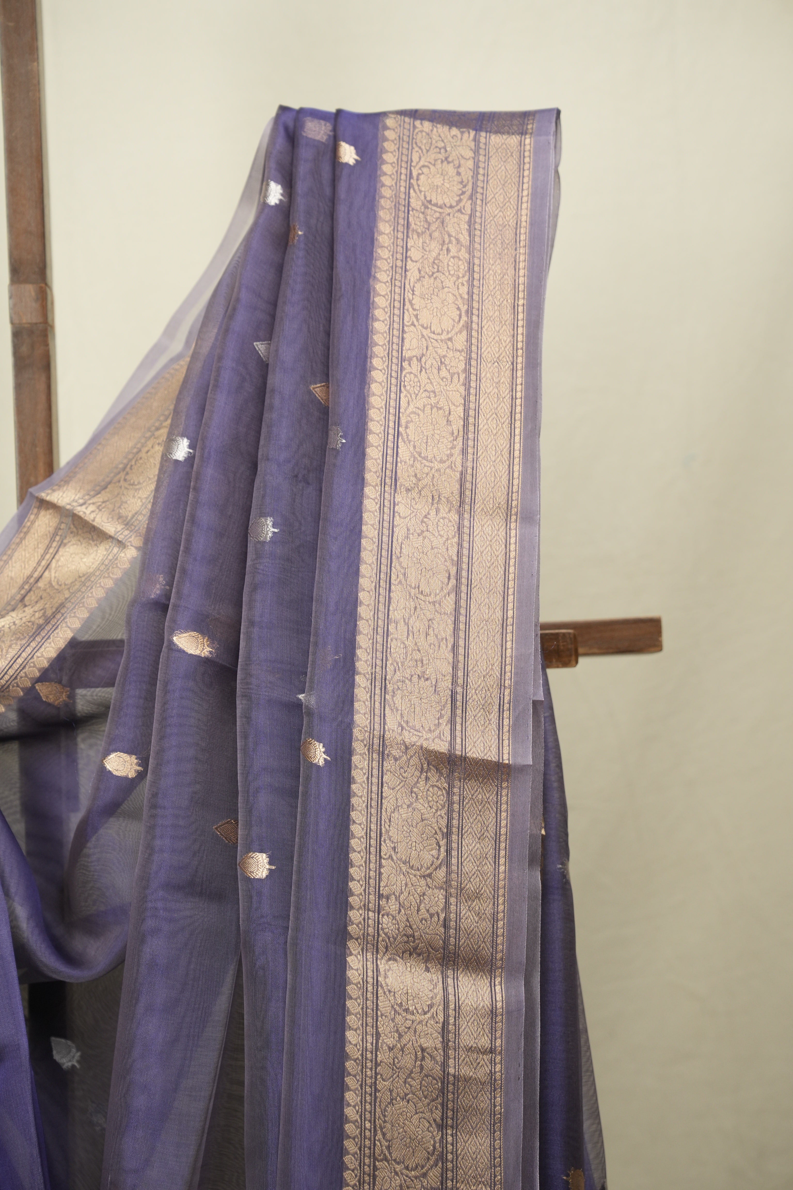 Lavender Tissue Banarasi Silk Saree - SRLTBSS96
