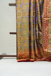 Blue Rajkot Patola Silk Saree - SRBRPSS430