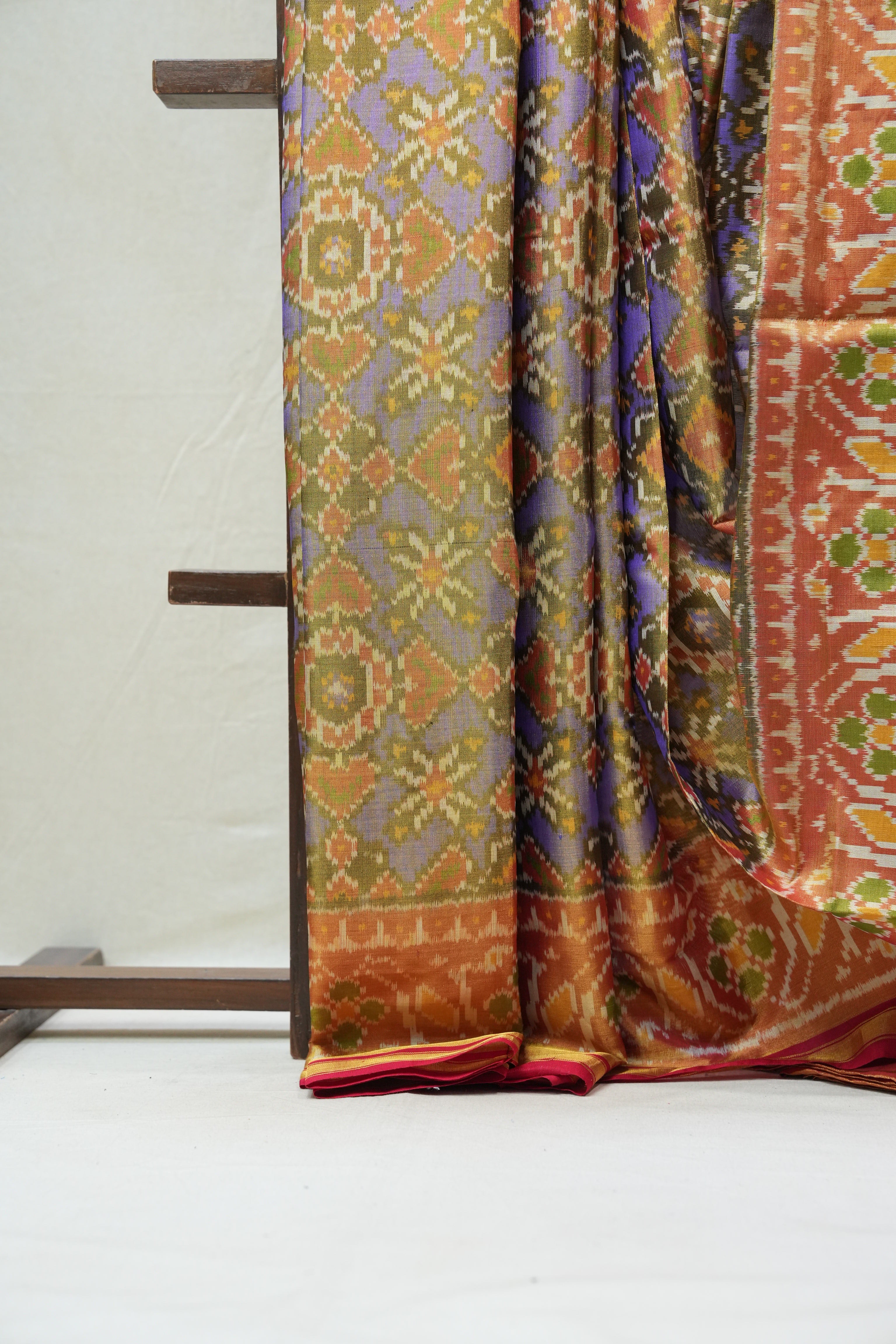 Blue Rajkot Patola Silk Saree - SRBRPSS430