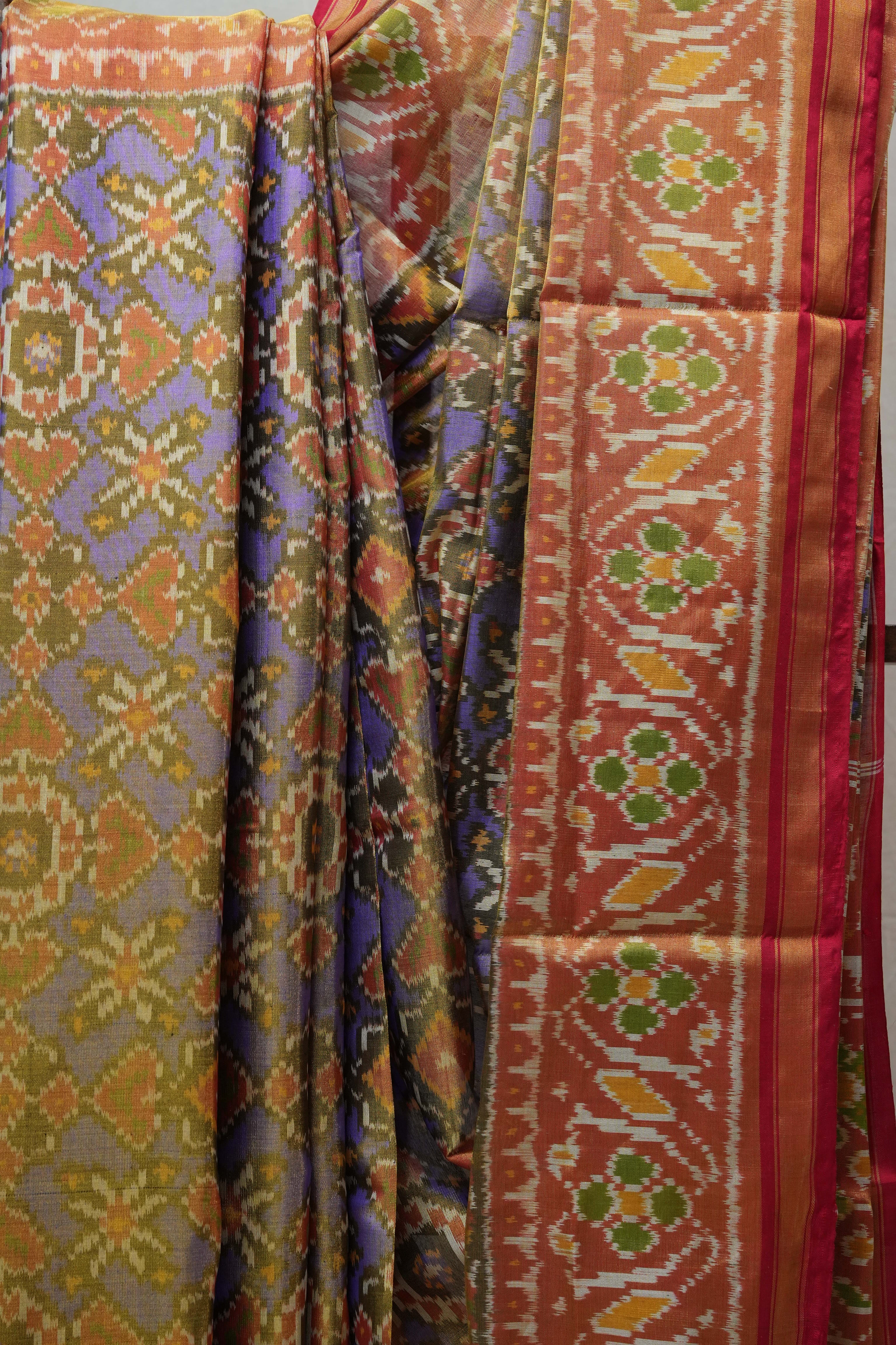 Blue Rajkot Patola Silk Saree - SRBRPSS430