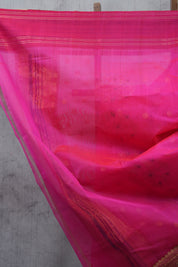 Rani Pink Chanderi Silk Saree - SRRPCSS250
