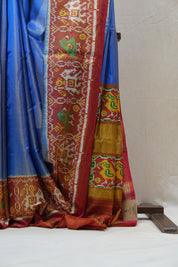 Blue Rajkot Patola Silk Saree - SRBRPSS427
