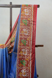 Blue Rajkot Patola Silk Saree - SRBRPSS427