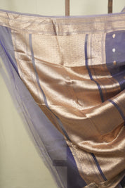 Lavender Tissue Banarasi Silk Saree - SRLTBSS96