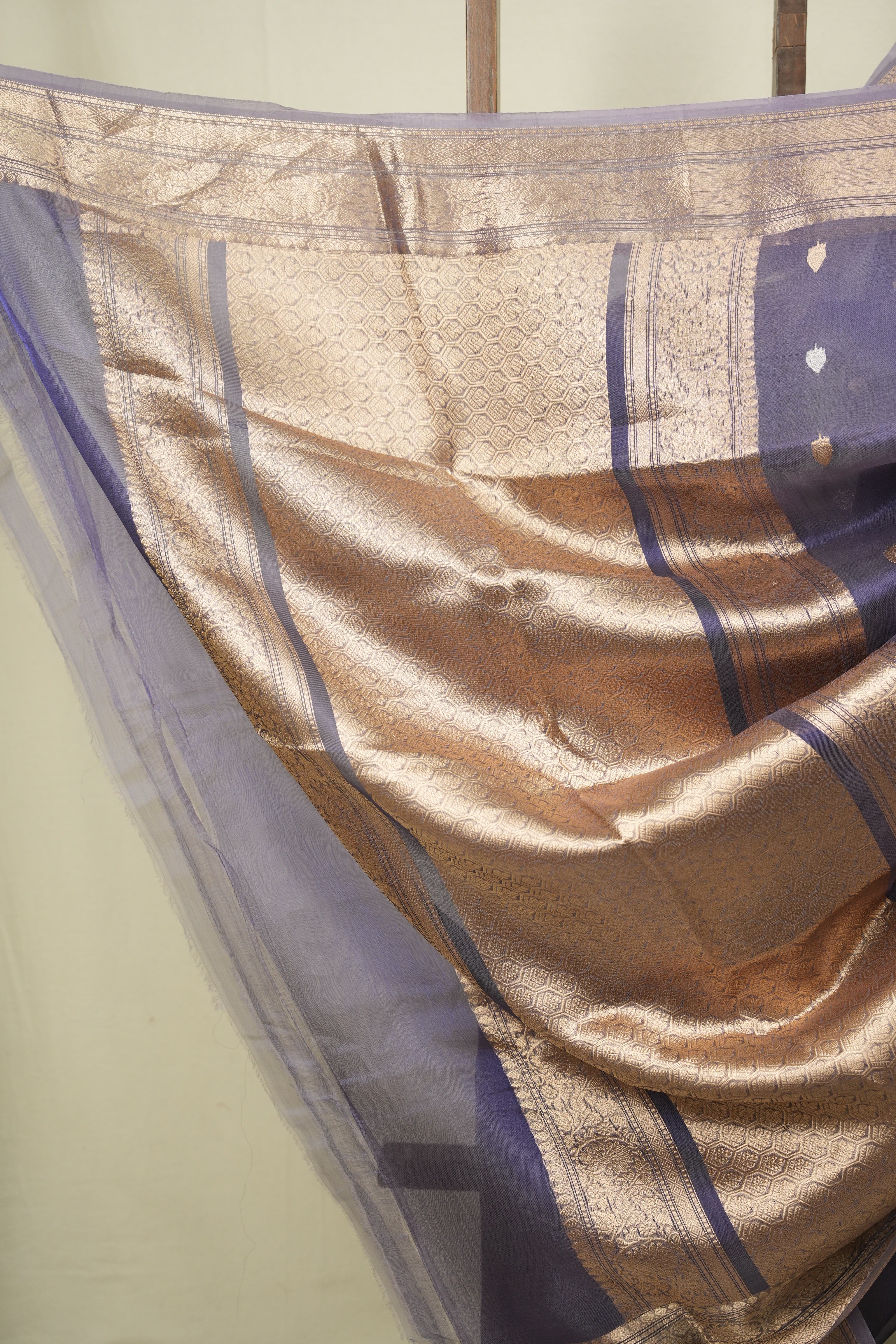 Lavender Tissue Banarasi Silk Saree - SRLTBSS96