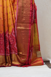 Orange Rajkot Patola Silk Saree - SRORPSS428