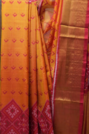 Orange Rajkot Patola Silk Saree - SRORPSS428