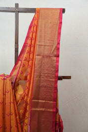 Orange Rajkot Patola Silk Saree - SRORPSS428
