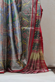 Multicolor Rajkot Patola Silk Saree - SRMRPSS425