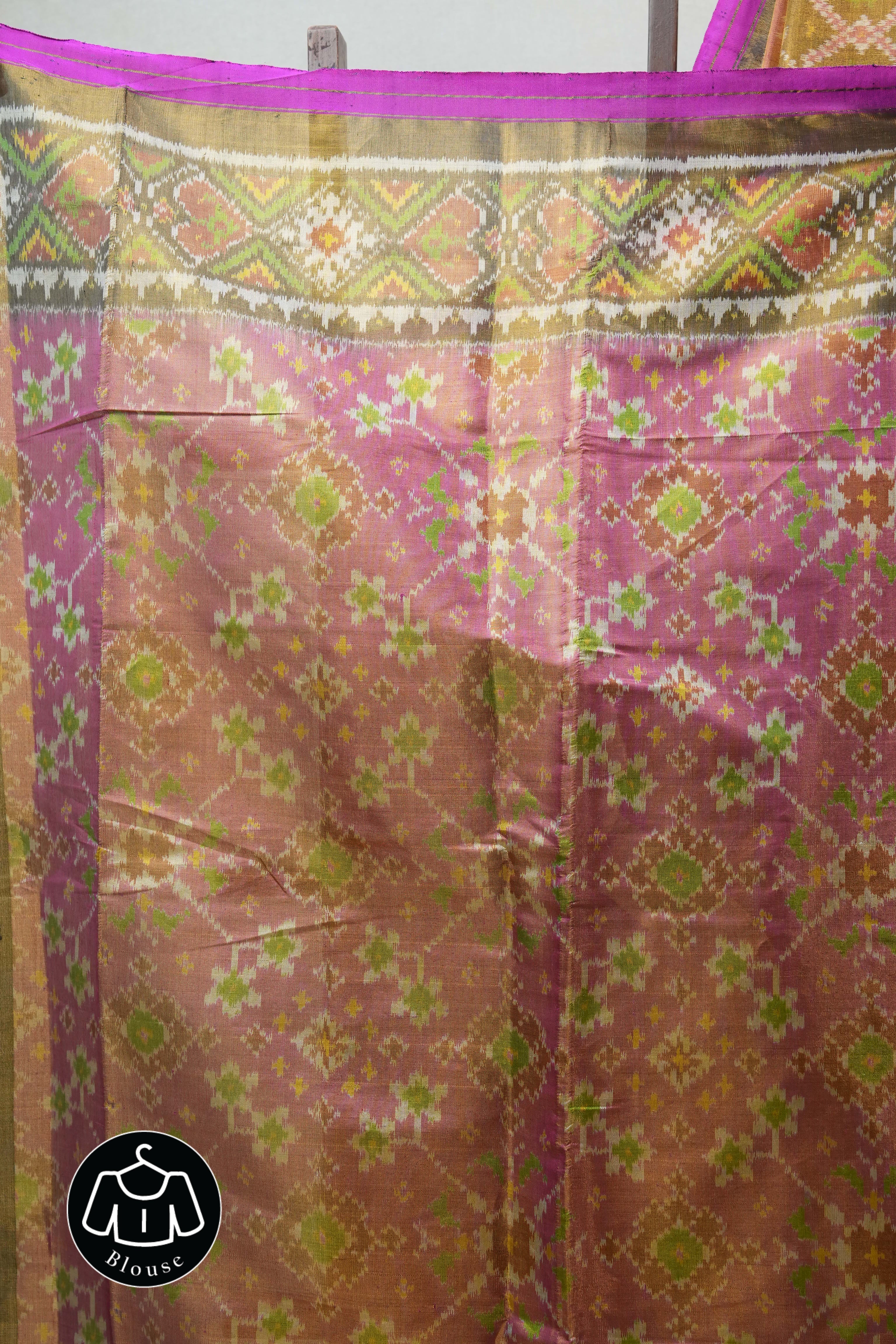 Pink Rajkot Patola Silk Saree - SRPRPSS423