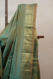 Two Tone Green Silk Paithani Saree - SRTTGSPS573
