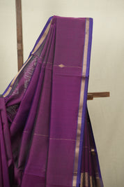 Green -Purple Maheshwari Saree - SRGPMS1308