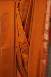 Orange Maheshwari Saree - SROMS1021