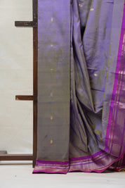 Two Tone Purple Silk Paithani Saree - SRTTPSPS574