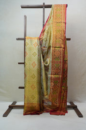 Cream Rajkot Patola Silk Saree - SRCRPSS421