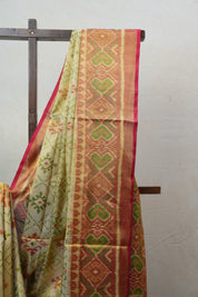 Cream Rajkot Patola Silk Saree - SRCRPSS421