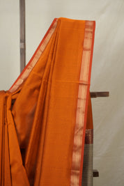 Orange Maheshwari Saree - SROMS1021