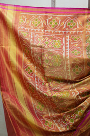 Two Tone Green Rajkot Patola Silk Saree - SRTTGRPSS438