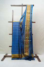 Blue Rajkot Patola Silk Saree - SRBRPSS437