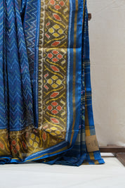 Blue Rajkot Patola Silk Saree - SRBRPSS437