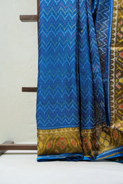 Blue Rajkot Patola Silk Saree - SRBRPSS437