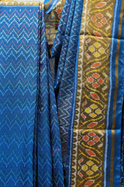 Blue Rajkot Patola Silk Saree - SRBRPSS437