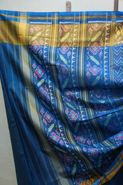 Blue Rajkot Patola Silk Saree - SRBRPSS437