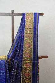 Dark Blue Rajkot Patola Silk Saree - SRDBRPSS436