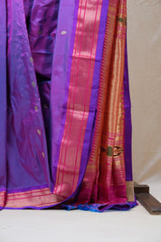 Purple Silk Paithani Saree - SRPSPS583