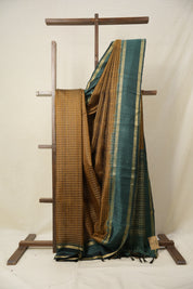 Khaki Raw Silk Saree - SRKRSS920