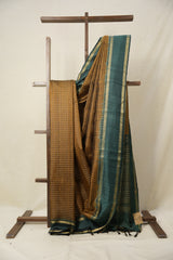 Khaki Raw Silk Saree - SRKRSS920