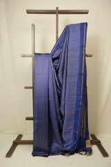 Royal Blue Raw Silk Saree - SRRBRSS1033