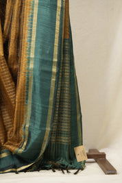 Khaki Raw Silk Saree - SRKRSS920