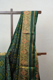 Dark Green Rajkot Patola Silk Saree - SRDGRPSS433