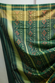 Dark Green Rajkot Patola Silk Saree - SRDGRPSS433