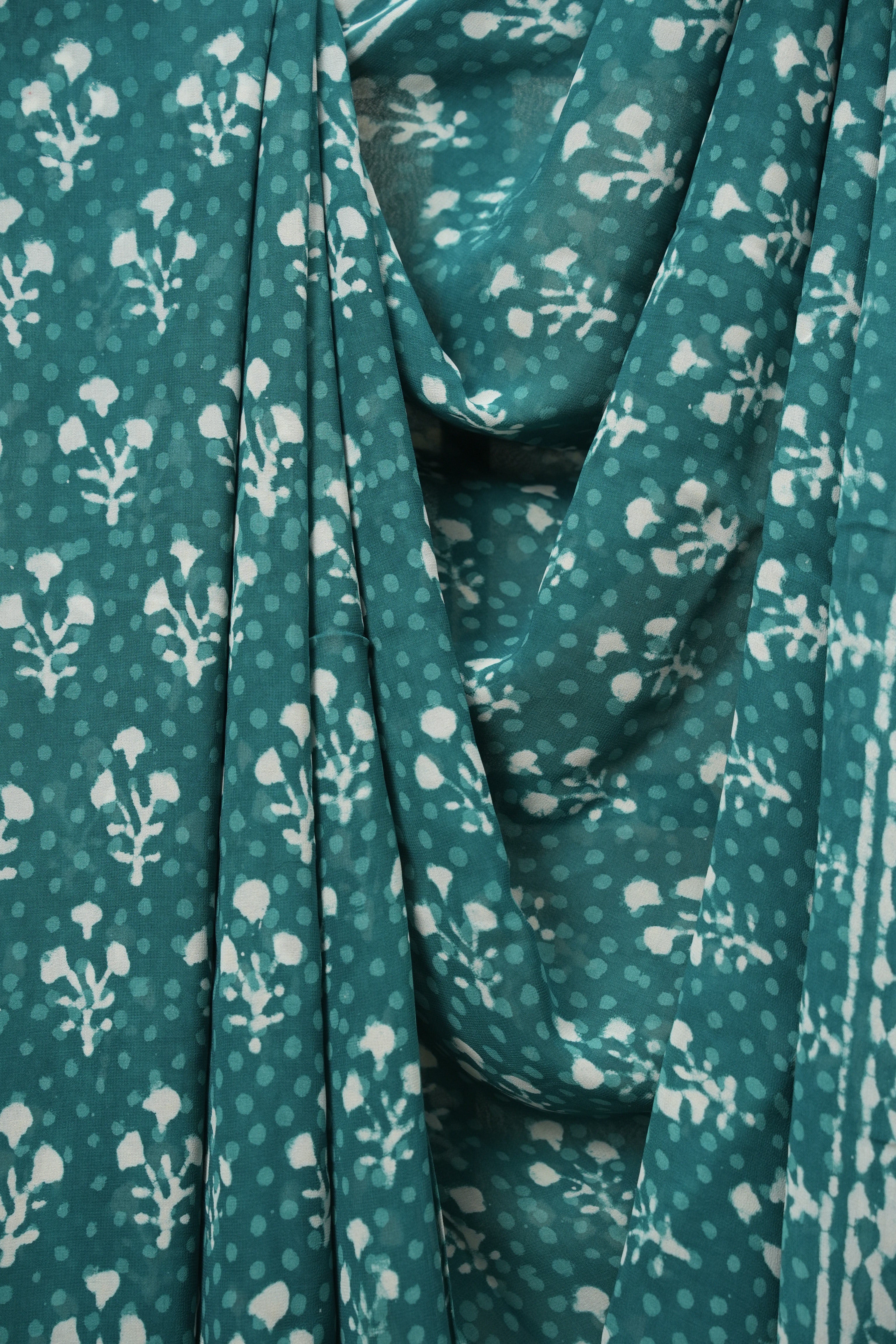 Rama Green HBP Georgette Saree - SRRGHGS71
