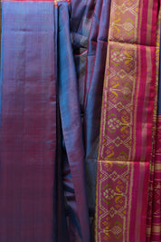 Two Tone Blue Rajkot Patola Silk Saree - SRTTBRPSS420