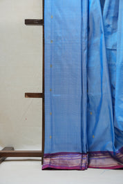 Sky Blue Silk Paithani Saree - SRSBSPS577